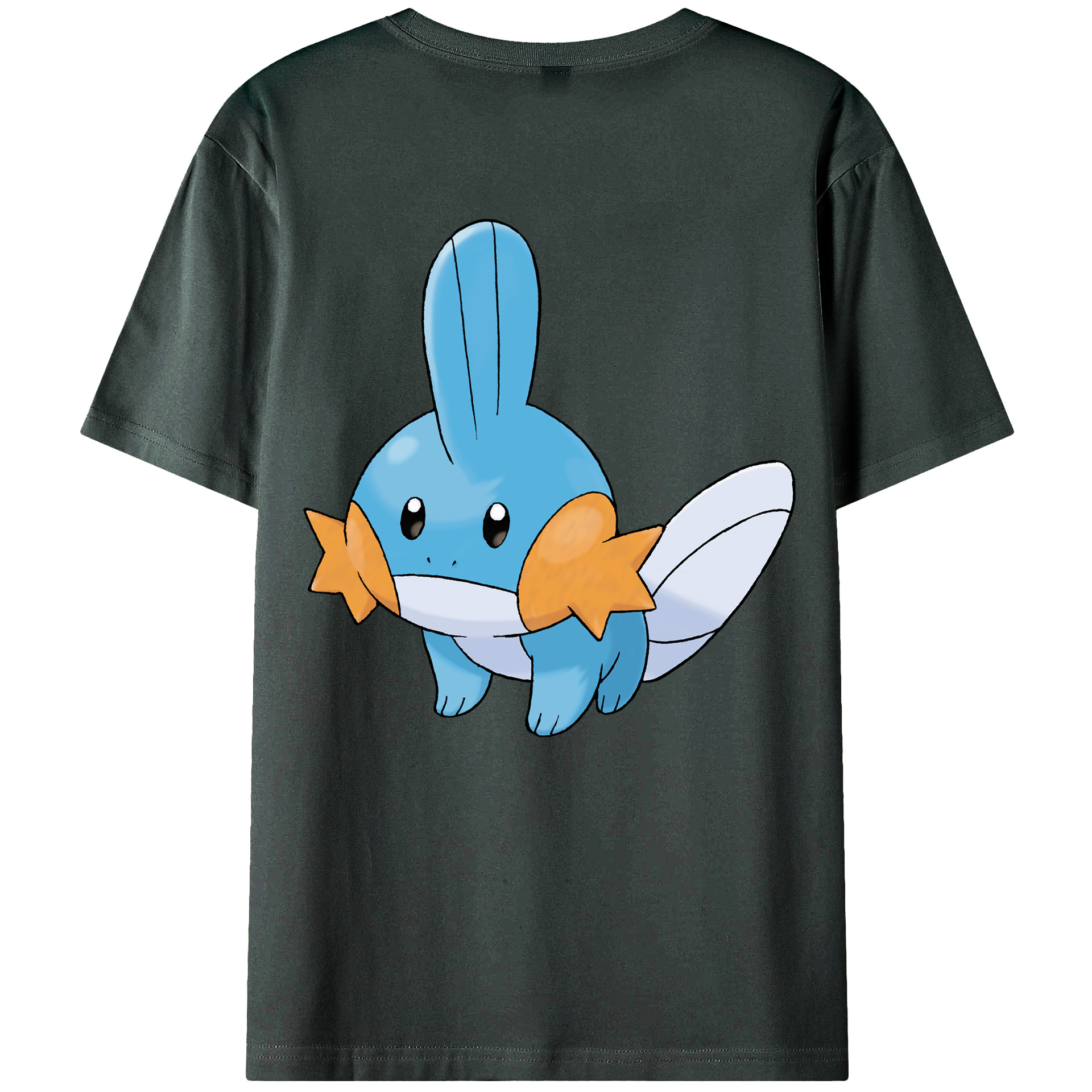 （画像用） ポケットモンスター Pokémon 綿100％ メンズ半袖Tシャツ（バックプリント） 通気性
